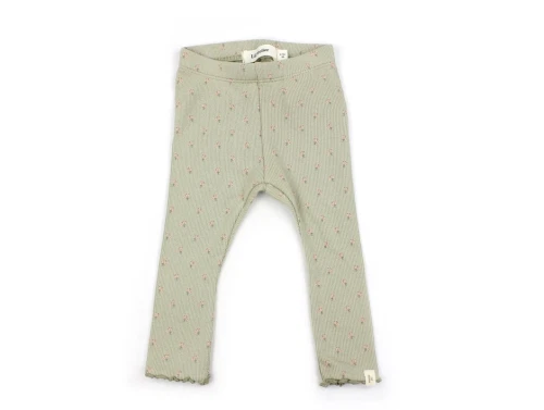 Lil Atelier moss gray blomstret legging